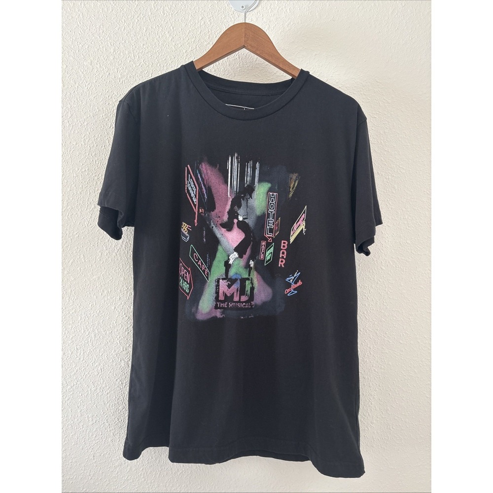 Michael Jackson MJ The Musical Creative Goods Unisex Tshirt Size Large Black